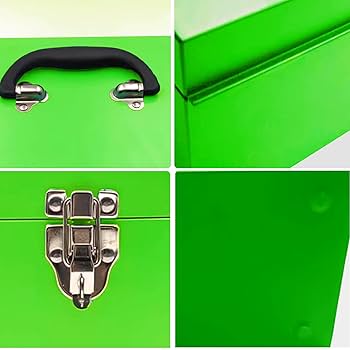 家具・インテリア HUMAN MADE STEEL TOOL BOX GREEN Metal Toolbox Portable Locking Tool Box Metal Took box Tool